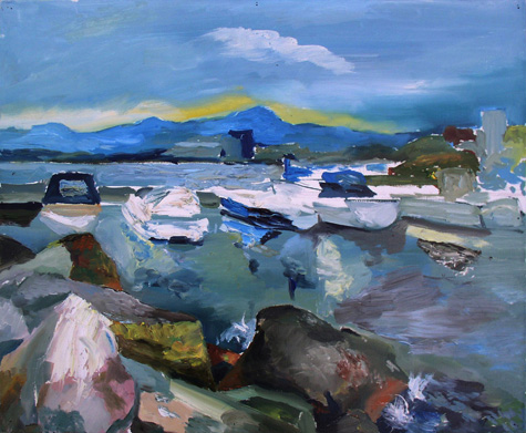 Камни  и лодки Камбрилса