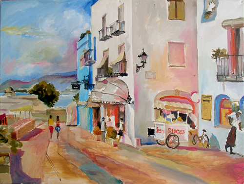 Пенискола. Главная улица.