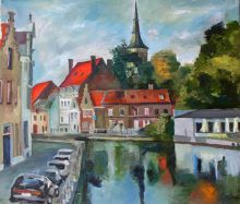 Брюгге. Вид на собор св. Анны