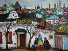 "Русские" посиделки. Эскиз.