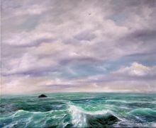 Море пасмурным утром