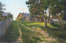 Уголок деревенской улочки.