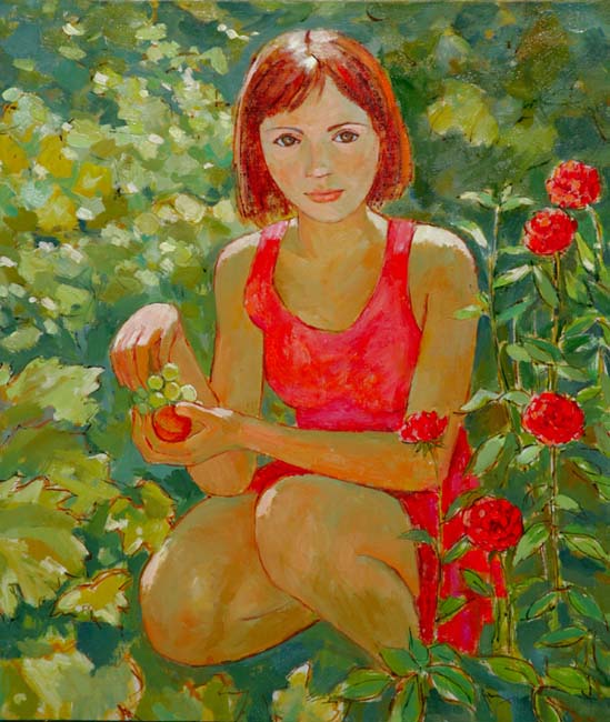 Девочка в винограднике