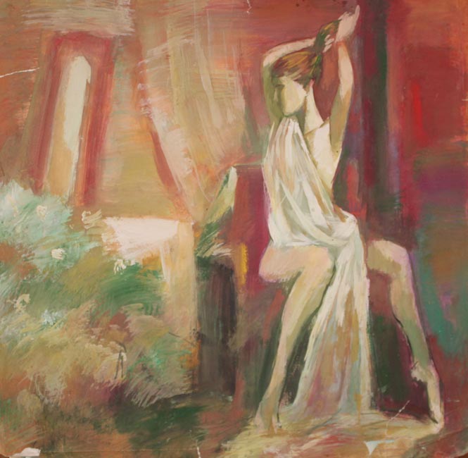 Девушка у зеркала