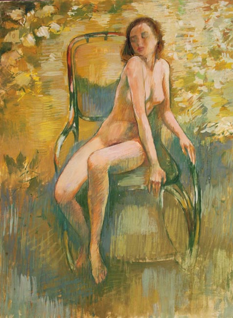 Девушка в саду