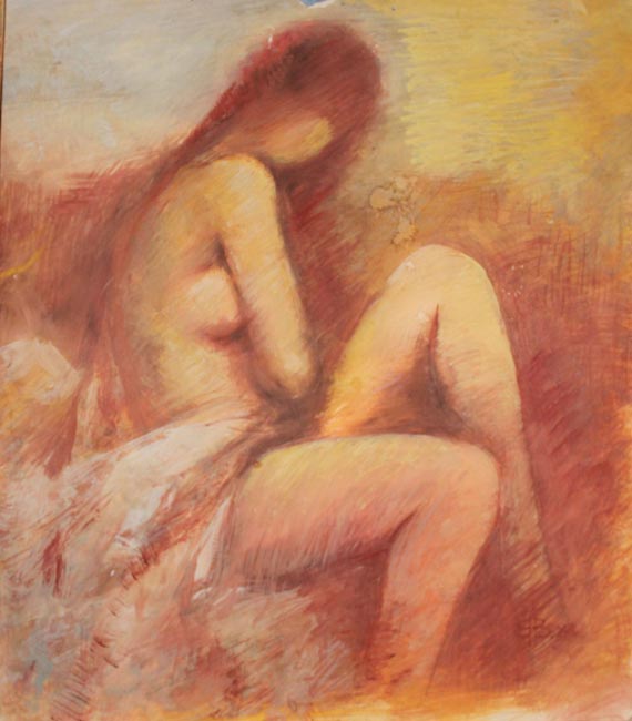 Красная натурщица