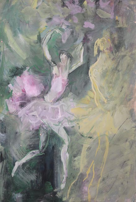 Розовая балерина