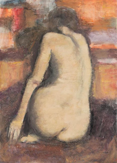 Спина натурщицы