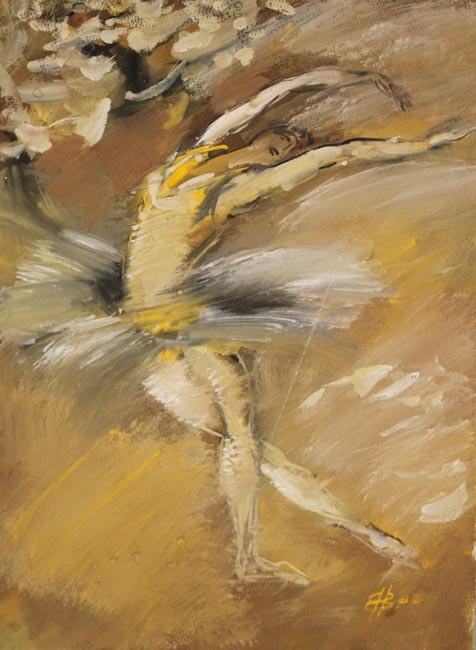 Желтая балерина