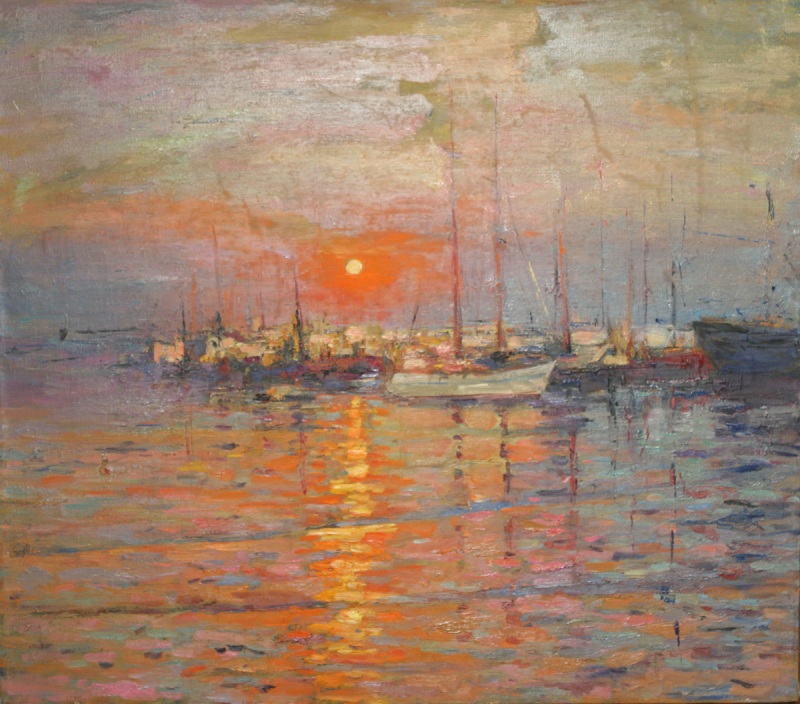 Закат над морем