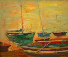 Лодки на закате