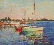 Лодки в затоне