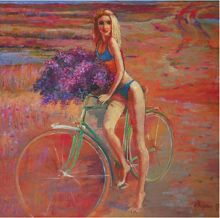 Велосипедистка