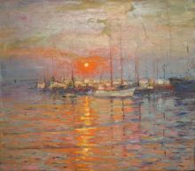 Закат над морем