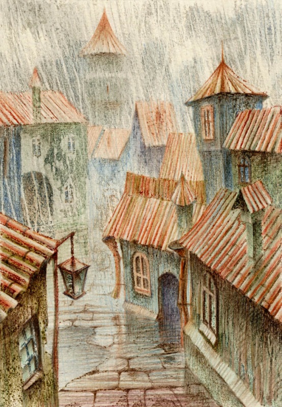  В ГОРОДЕ ДОЖДЬ