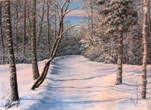 Зимний вечер в Уделшьном