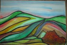 пейзаж с кустом