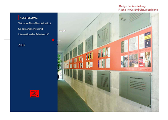 Design der Ausstellung  