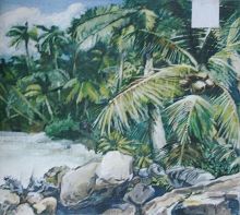 Эскиз к росписи "Сергеевские бани"