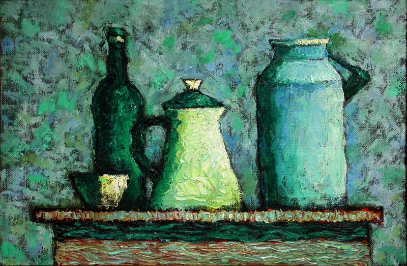Натюрморт с бидоном.