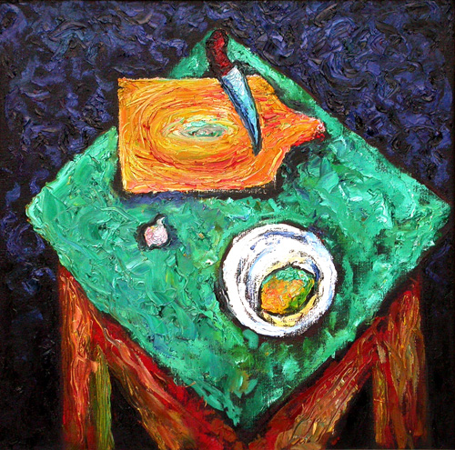 Натюрморт с лимоном.