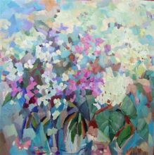 Цвкты и облака.