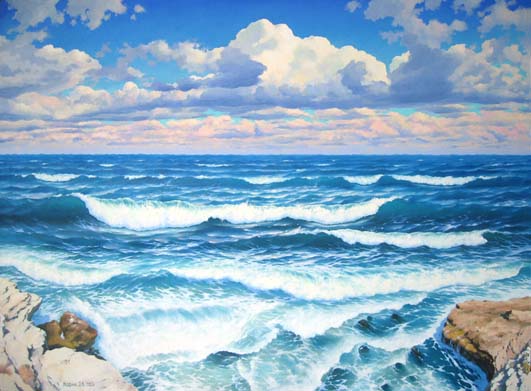 Море штормит.