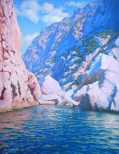 Розовые скалы на мысе Айя.