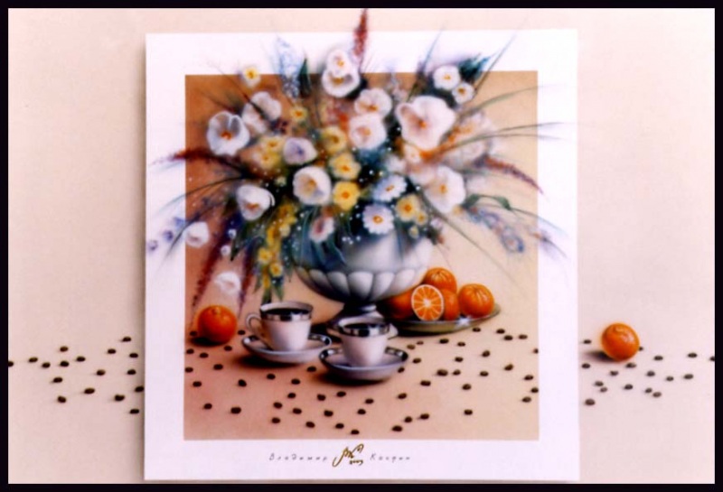 роспись стен в кафе.Имитация картины