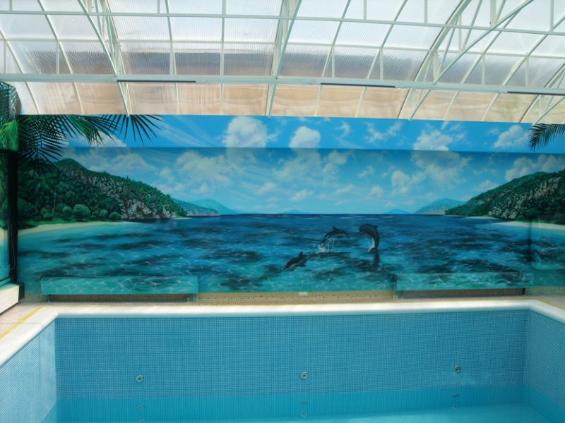 роспись стен,жалюзи,батарей отопл. ...