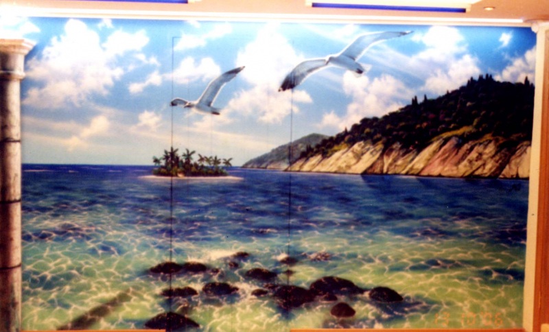 роспись греческого зала в сауне2