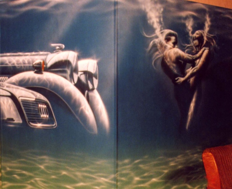 роспись бара при автомойке