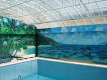 роспись стен,жалюзи, батарей отопления  ...