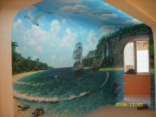 роспись стен и потолка в детской1