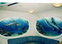 "В батискафе"3. Роспись в сауне