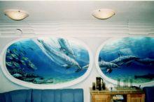 "В батискафе"4 Роспись в сауне