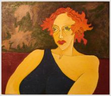 Женщина слушает джаз