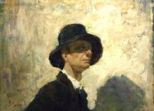 Е.Ходин подарил мне шляпу.