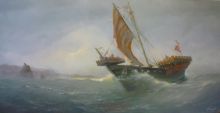 "Парусник Балтики ганзейский ког"х.м.50х100