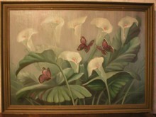 Каллы и бабочки