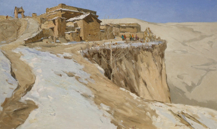 On top of mountains. ...