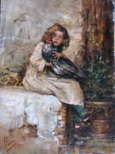 Девочка с птицей 