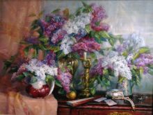 сирень на комоде