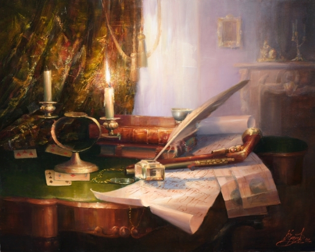 за игорным столом