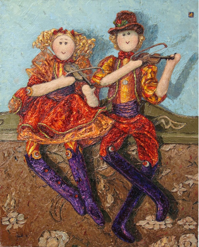 Оранжевые скрипачи.