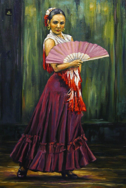 Танцовщица с веером.
