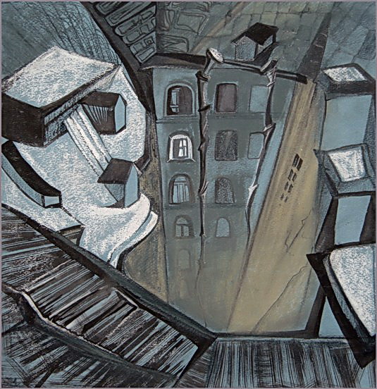 В воронку крыш...