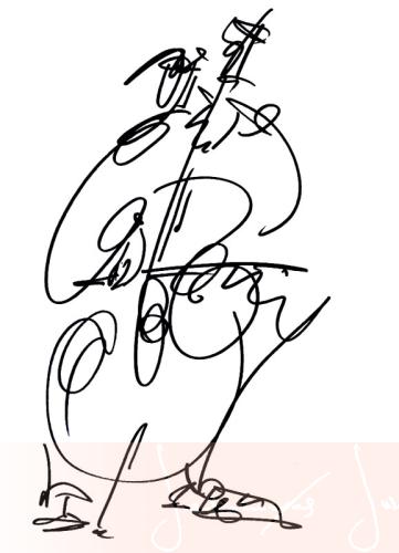 Виолончелист (набросок)