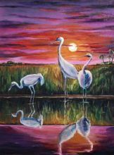 Журавли. Абстракция.