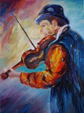 С любимой скрипкой.